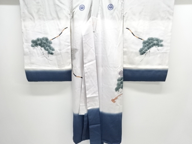  騎馬武者模様紋付男児着物